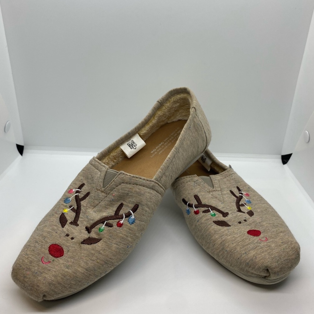 TOMS Christmas Reindeer Size 8.5